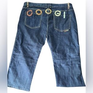 COOGI NEW Denim Jeans Embroidered Logo on Butt Pockets Straight Leg Sz 22